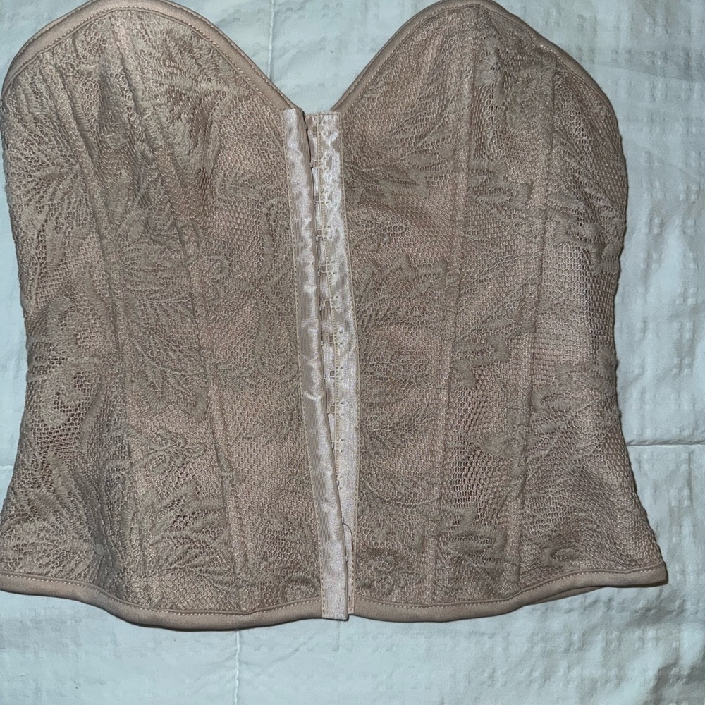 Forever 21 Lace Bandeau - Cream